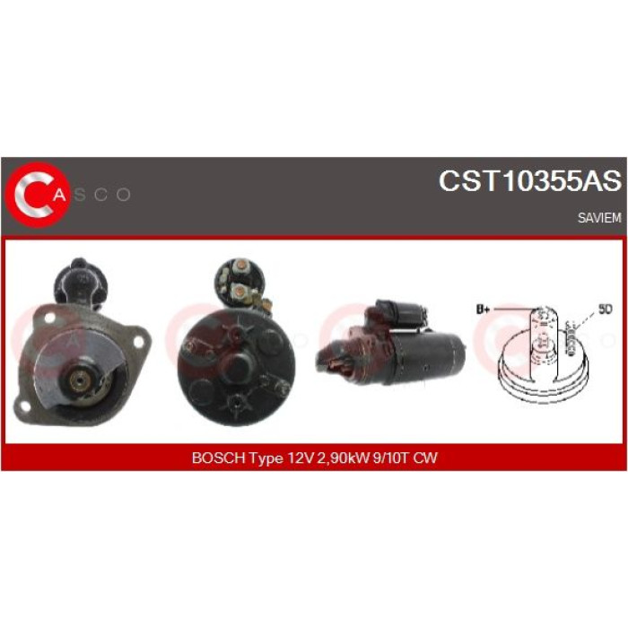 CASCO Anlasser CST10355AS