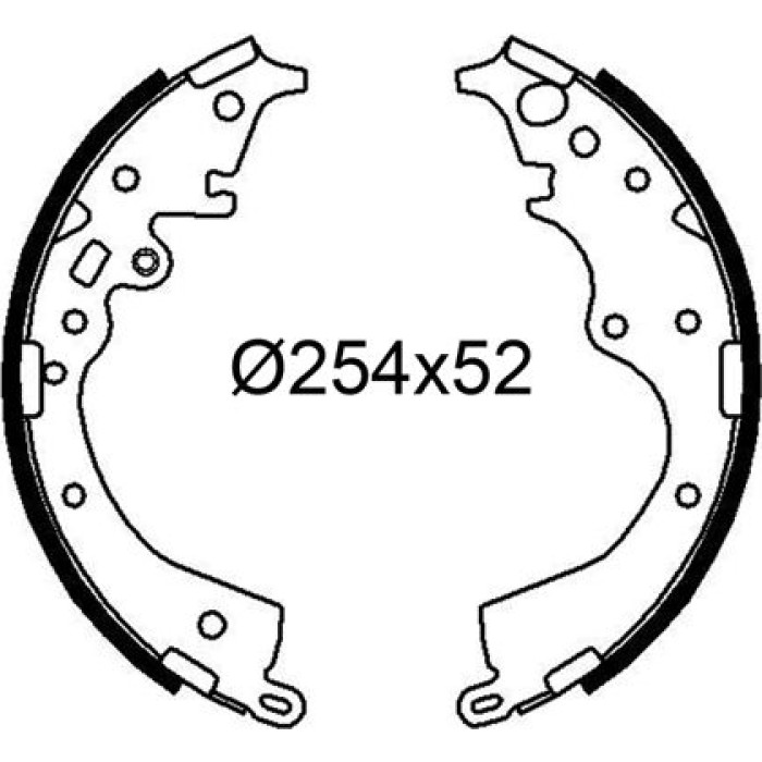 Valeo Bremsbacken 564308