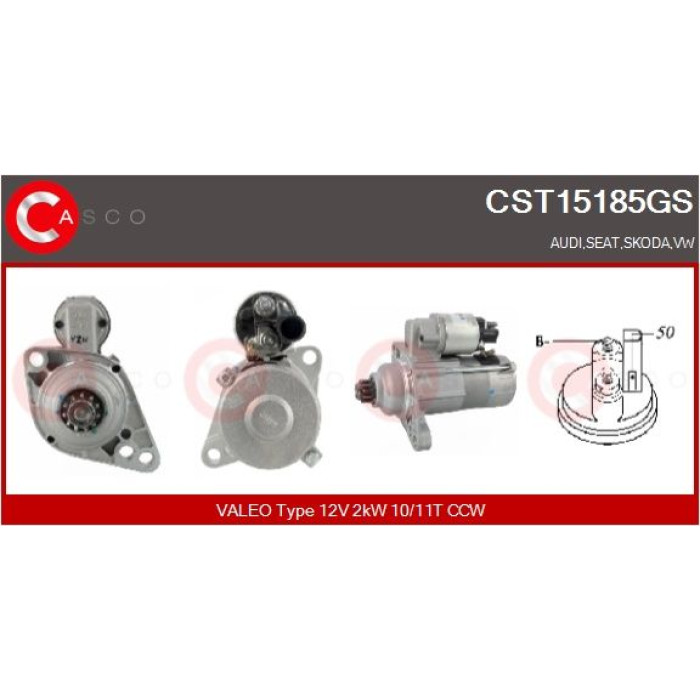 CASCO Anlasser CST15185GS CASCO Anlasser CST15185GS
