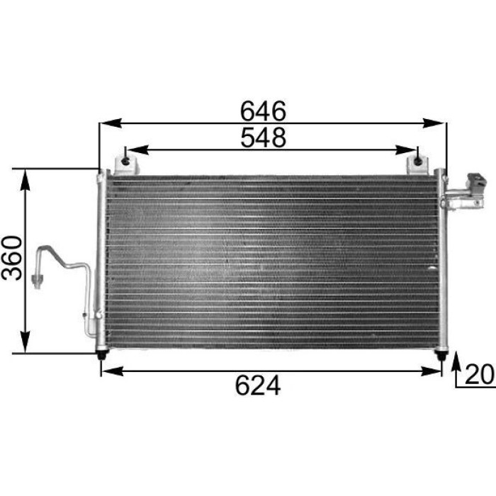 MAHLE Kondensator, Klimaanlage AC 302 000S MAHLE Kondensator, Klimaanlage AC 302 000S
