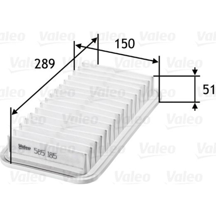 Valeo Luftfilter 585185 Valeo Luftfilter 585185