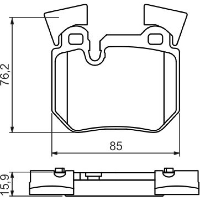 Bosch Bremsbelagsatz 0 986 494 421 Bosch Bremsbelagsatz 0 986 494 421