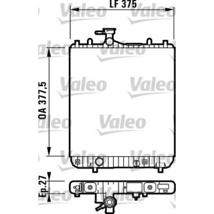 Valeo Motorkühler 732694 Valeo Motorkühler 732694