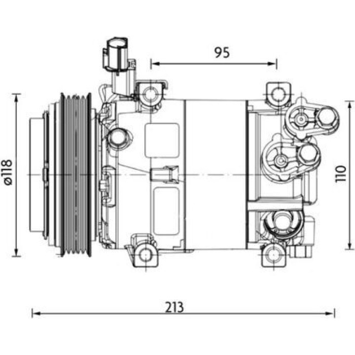 MAHLE Kompressor, Klimaanlage ACP 1468 000P