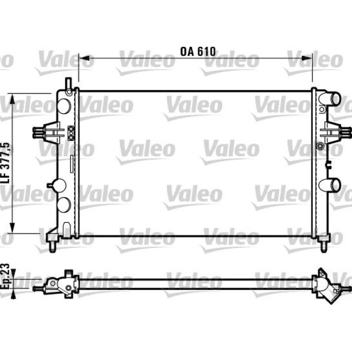 Valeo Motorkühler 732551 Valeo Motorkühler 732551