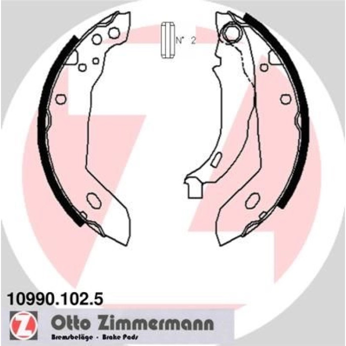 10990.102.5 ZIMMERMANN Bremsbacken 10990.102.5 10990.102.5 ZIMMERMANN Bremsbacken 10990.102.5