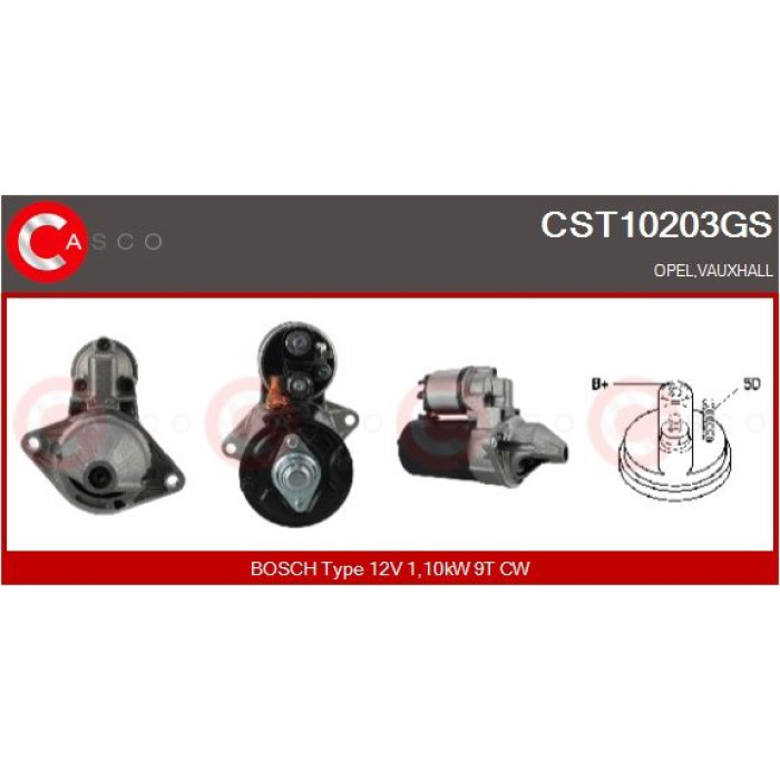 CASCO Anlasser CST10203GS CASCO Anlasser CST10203GS