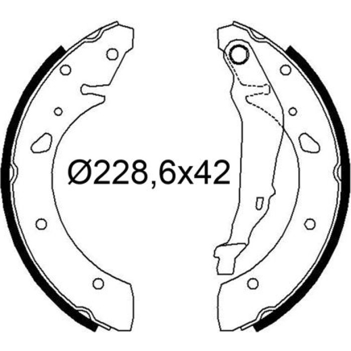 Valeo Bremsbacken 564307 Valeo Bremsbacken 564307