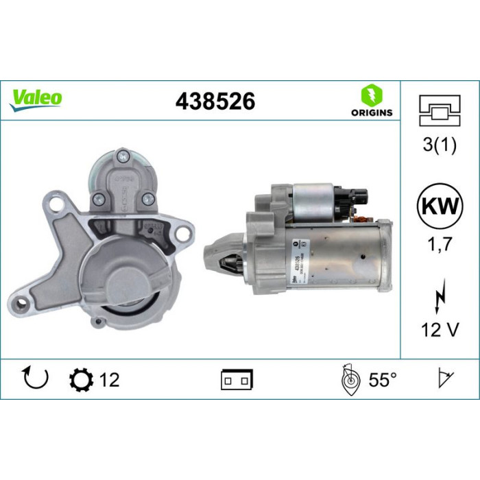 Valeo Anlasser 438526 Valeo Anlasser 438526