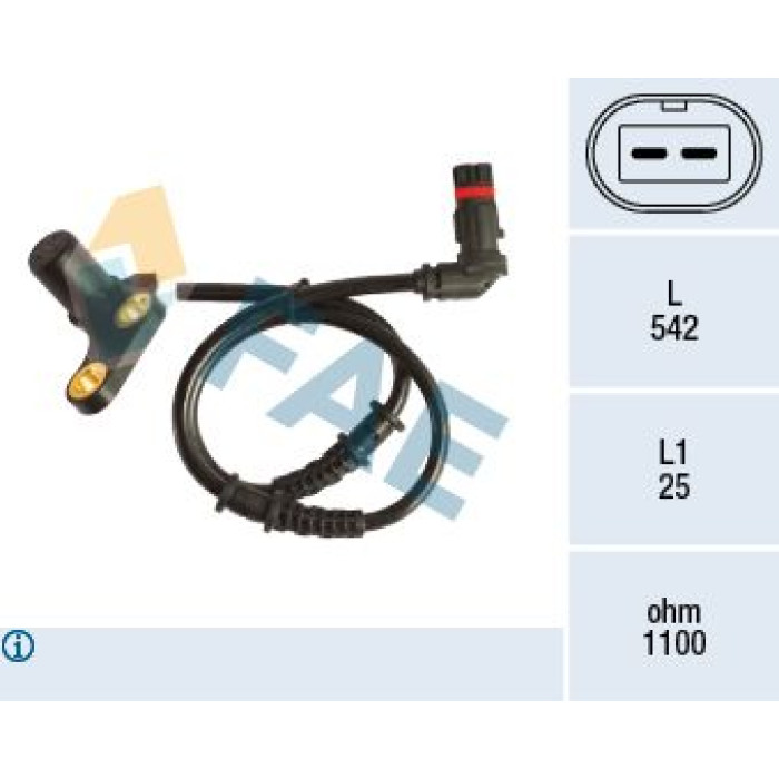 FAE Sensor, Raddrehzahl 78190 FAE Sensor, Raddrehzahl 78190
