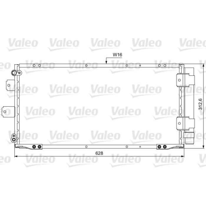 Valeo Klimakondensator 814037 Valeo Klimakondensator 814037