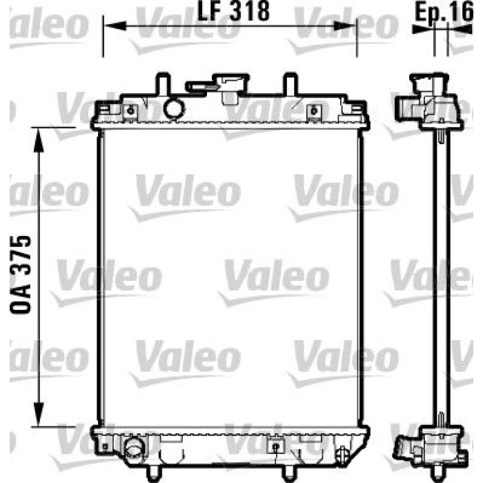 Valeo Motorkühler 734105 Valeo Motorkühler 734105