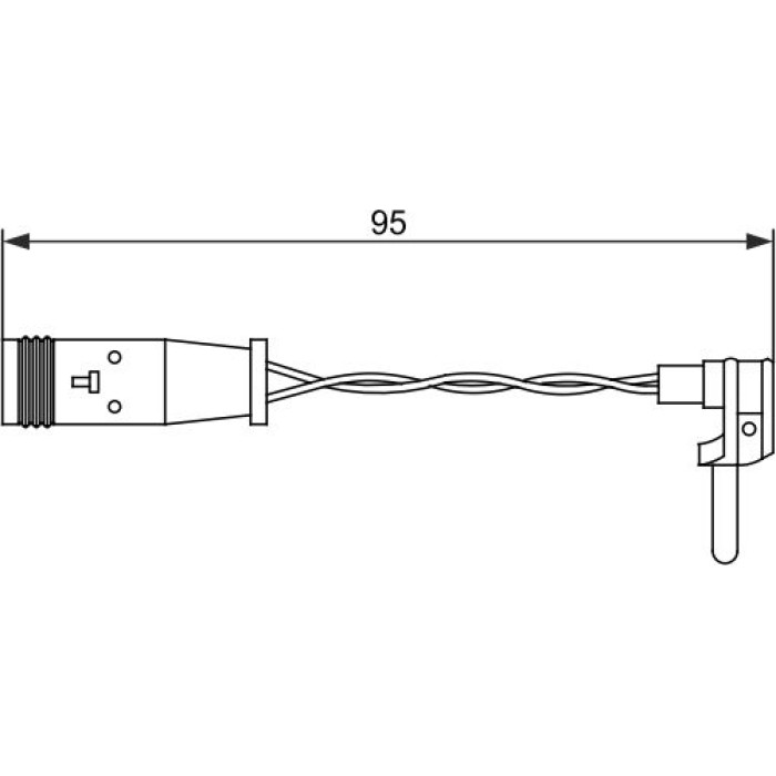 Bosch WK98112 Bremsbelagverschleißsensor 1987473070 Bosch WK98112 Bremsbelagverschleißsensor 1987473070