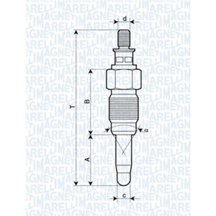 Magneti Marelli Glühkerze 062900056304 Magneti Marelli Glühkerze 062900056304