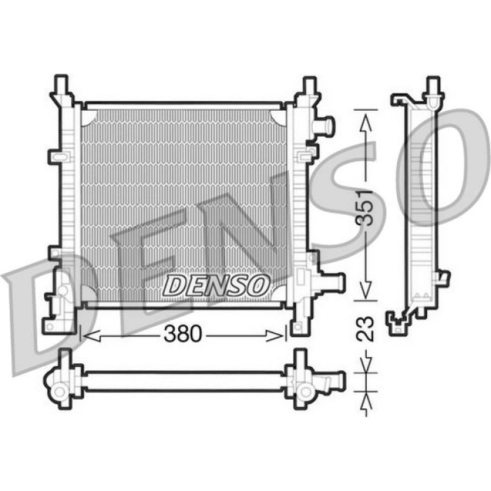 DRM10061 Denso Motorkühler DRM10061 DRM10061 Denso Motorkühler DRM10061