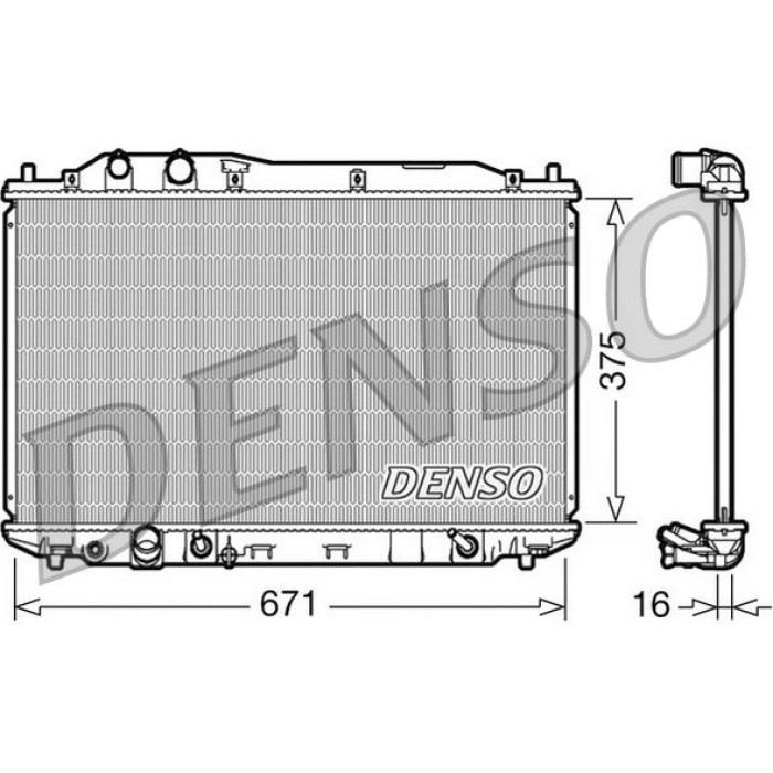 Denso Motorkühler DRM40018 Denso Motorkühler DRM40018