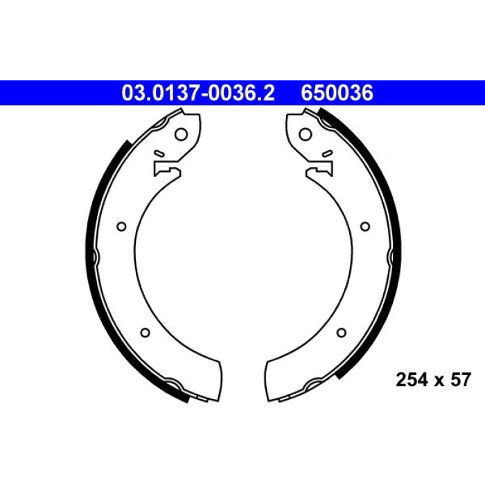 ATE Bremsbacken 03.0137-0036.2 ATE Bremsbacken 03.0137-0036.2