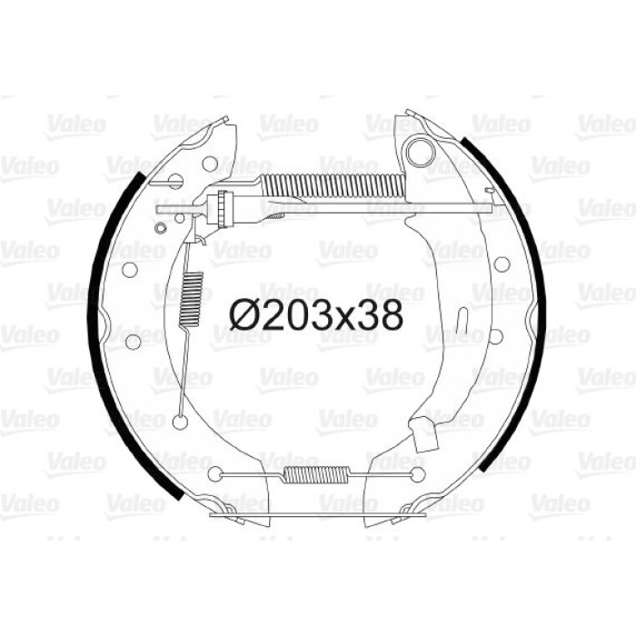 Valeo Bremsbacken 554795 Valeo Bremsbacken 554795