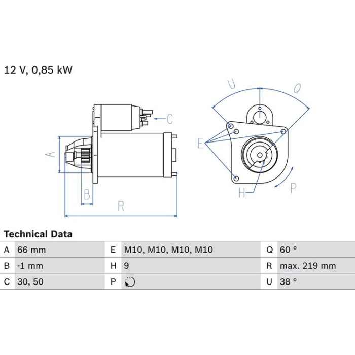 Bosch Starter 0 986 010 310 Bosch Starter 0 986 010 310