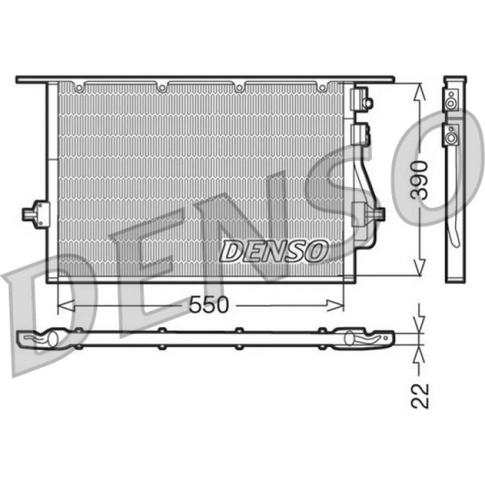 Denso Klimakondensator DCN10014 Denso Klimakondensator DCN10014