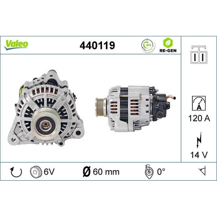 Valeo Lichtmaschine 440119 Valeo Lichtmaschine 440119