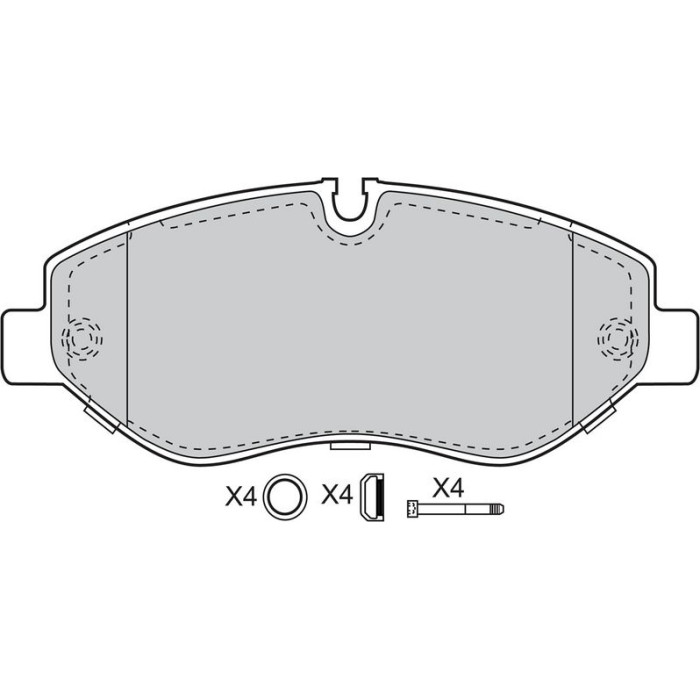 Valeo Bremsbelagsatz 598882 Valeo Bremsbelagsatz 598882