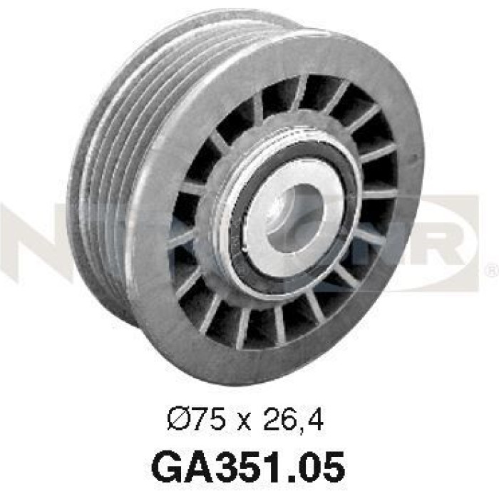 SNR Umlenk-/Führungsrolle, Keilrippenriemen GA351.05 SNR Umlenk-/Führungsrolle, Keilrippenriemen GA351.05