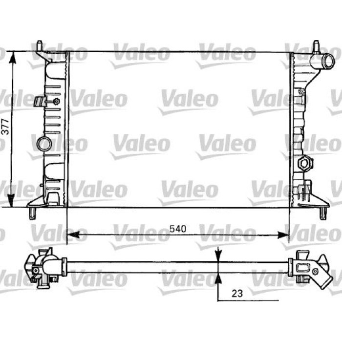 Valeo Motorkühler 731525 Valeo Motorkühler 731525