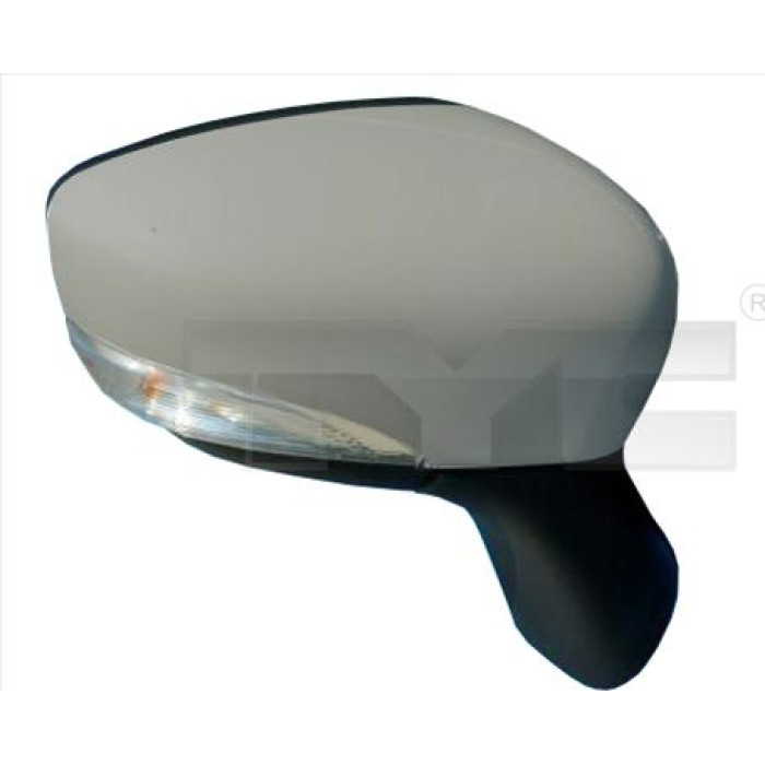 TYC Außenspiegel rechts elektrisch verstellbar, grundiert, konvex, beheizbar, mit Temperatursensor, mit Blinker 328-0211 OE Nummer 963019859R - l