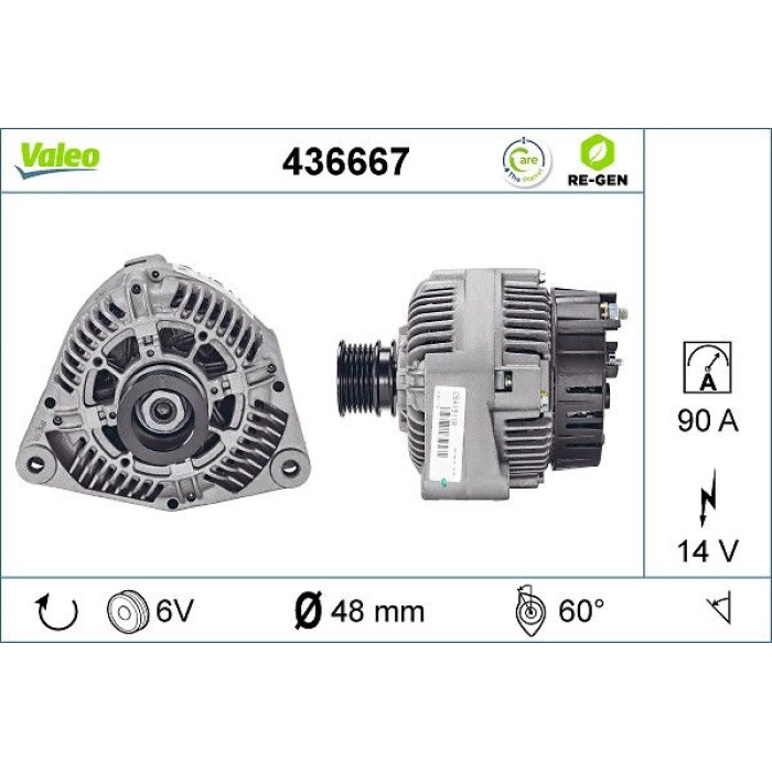 Valeo Lichtmaschine 436667 Valeo Lichtmaschine 436667