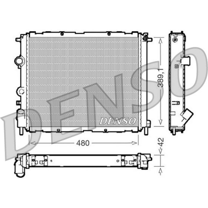Denso Motorkühler DRM23009 Denso Motorkühler DRM23009
