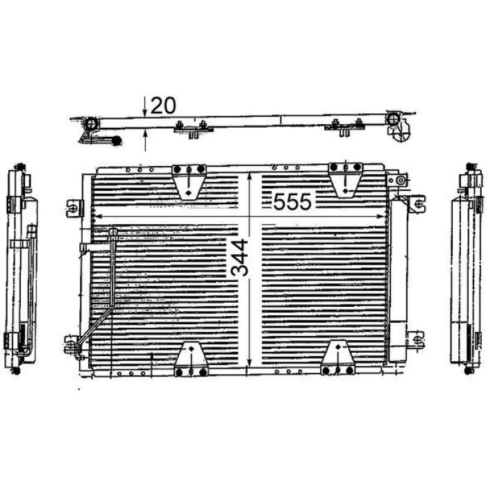 Kondensator, Klimaanlage AC 713 000S Kondensator, Klimaanlage AC 713 000S
