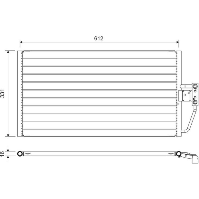 Valeo Klimakondensator 817561 Valeo Klimakondensator 817561