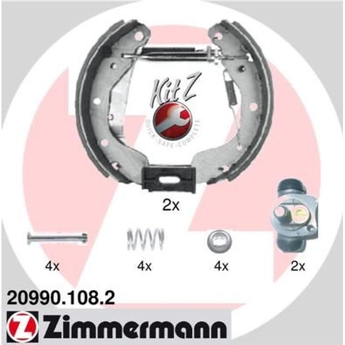 ZIMMERMANN Bremsbacken 20990.108.2 ZIMMERMANN Bremsbacken 20990.108.2