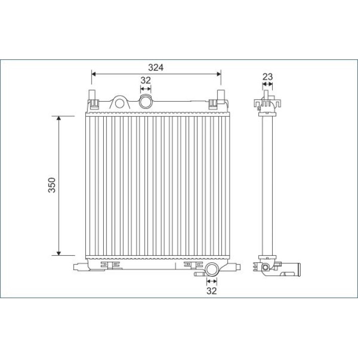 Valeo Motorkühler 701128 Valeo Motorkühler 701128