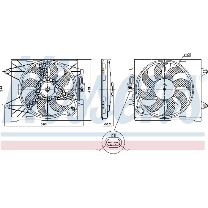 Nissens Kühlerlüfter PKW 85922 Nissens Kühlerlüfter PKW 85922