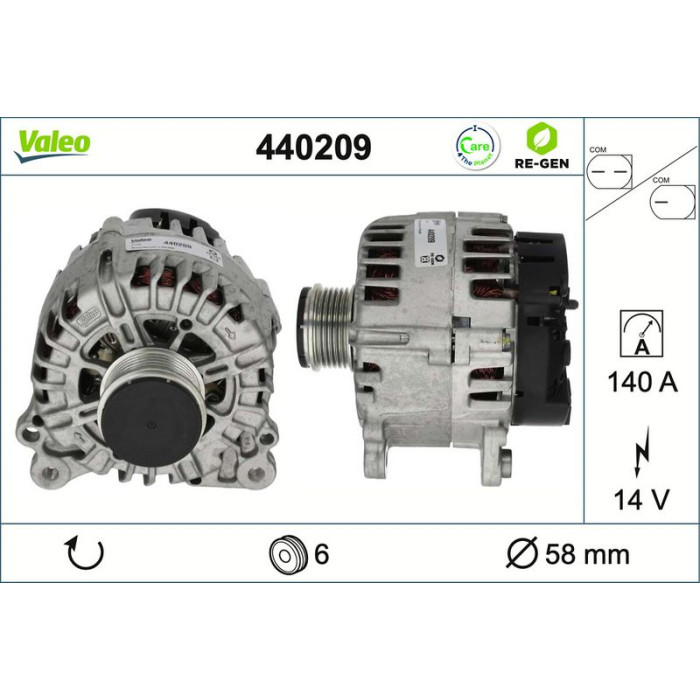 Valeo Lichtmaschine 440209 Valeo Lichtmaschine 440209