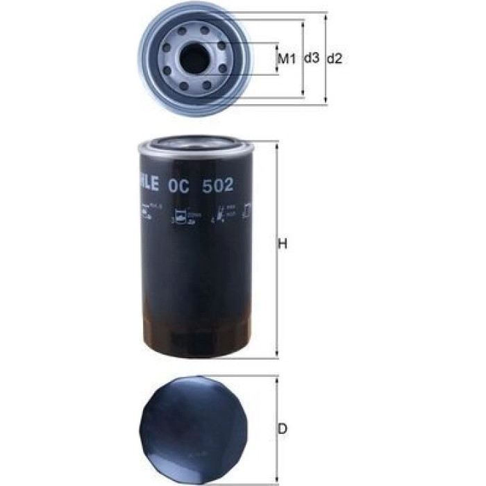 Mahle Original Ölfilter OC 502 Mahle Original Ölfilter OC 502