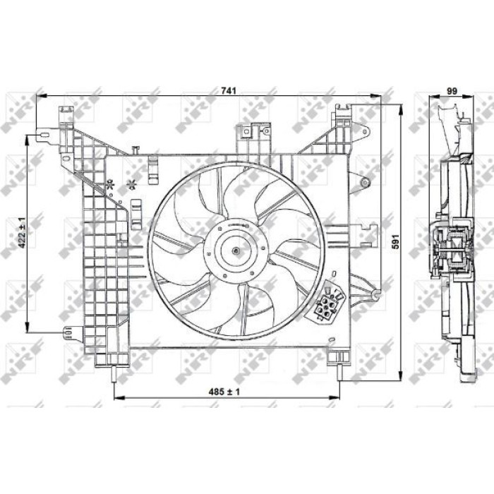 NRF Kühlerlüfter NRF470023 NRF Kühlerlüfter NRF470023