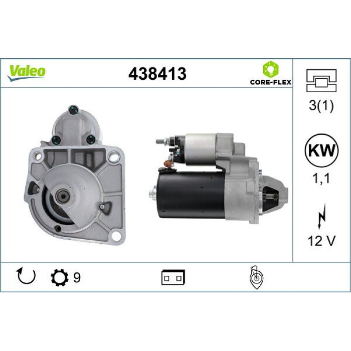 Valeo Anlasser 438413 Valeo Anlasser 438413