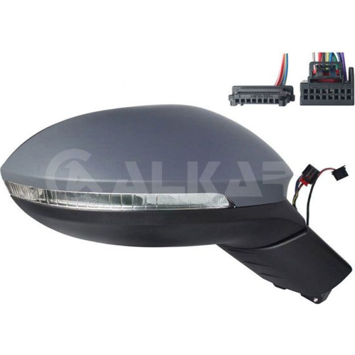 Alkar Außenspiegel 6152206 - rechts EL Klapp beheizt konvex grundiert + Blinker 13P Alkar Außenspiegel 6152206 - rechts EL Klapp beheizt konvex grundiert + Blinker 13P