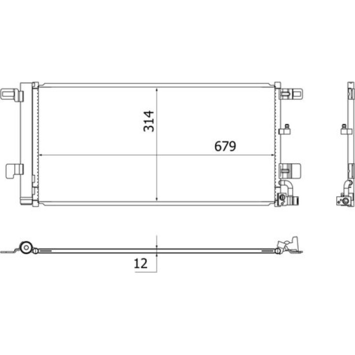 MAHLE Kondensator, Klimaanlage AC 961 000S MAHLE Kondensator, Klimaanlage AC 961 000S