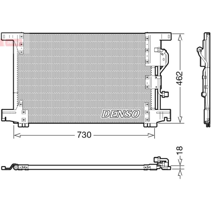 Denso Klimakondensator DCN99073 Denso Klimakondensator DCN99073