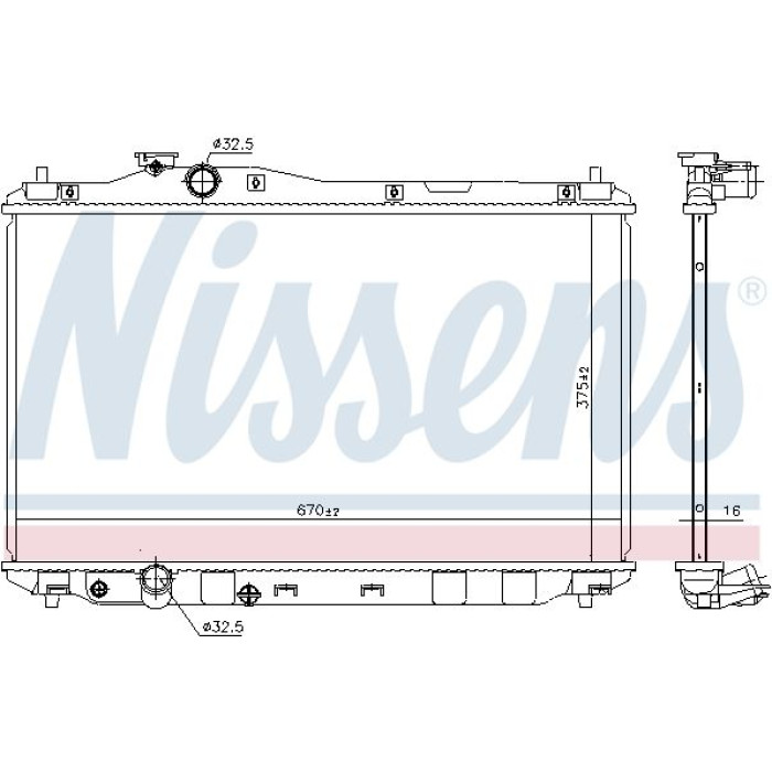 Nissens Wasserkühler PKW 68093 Nissens Wasserkühler PKW 68093
