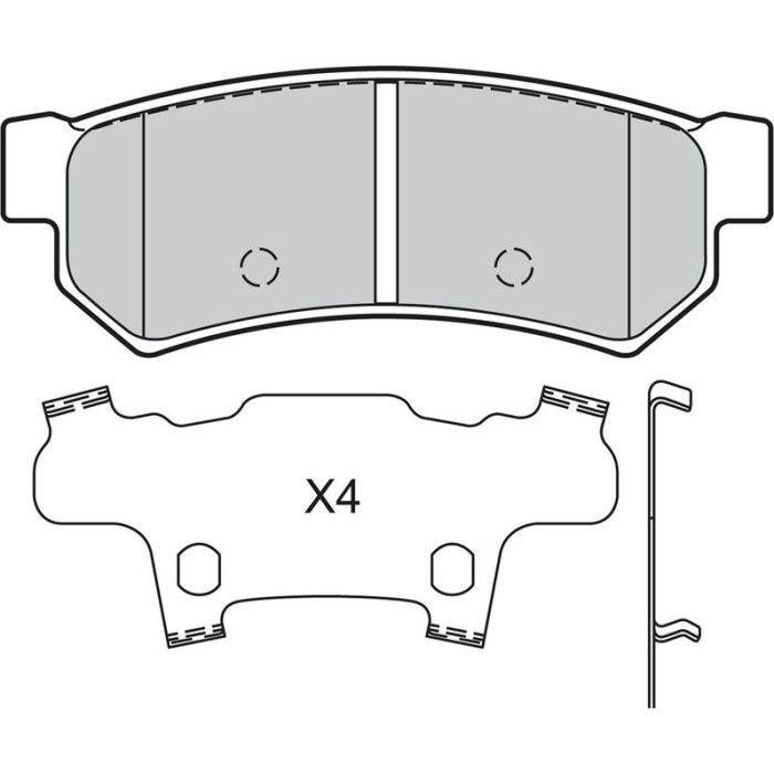 Valeo Bremsbelagsatz 601343 Valeo Bremsbelagsatz 601343
