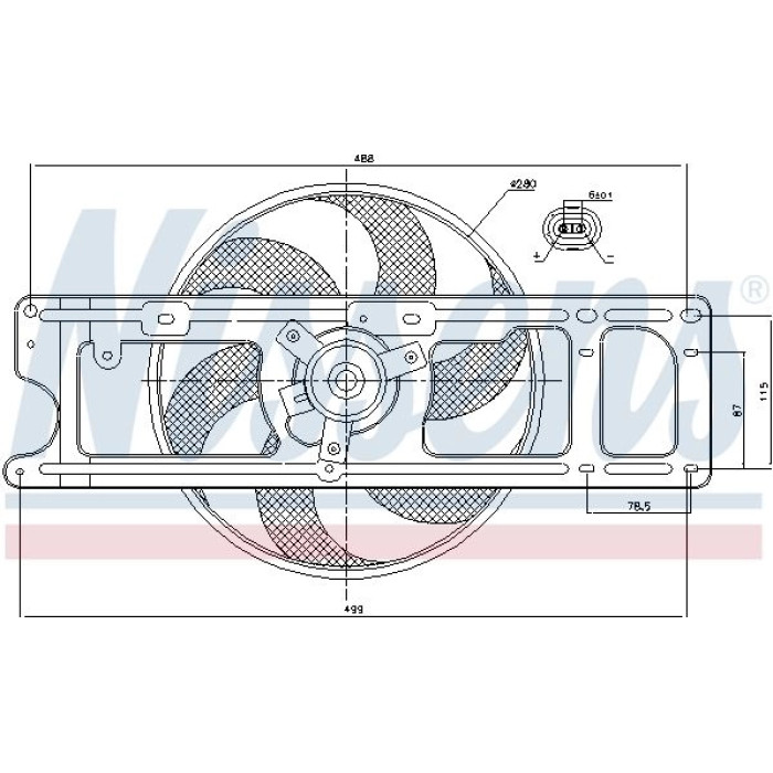 Nissens Kühlerlüfter PKW 85253 Nissens Kühlerlüfter PKW 85253