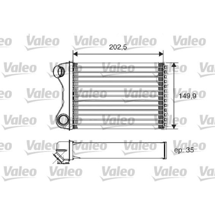 Valeo Wärmetauscher 812211 Valeo Wärmetauscher 812211