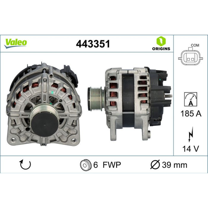 Valeo Lichtmaschine 443351 Valeo Lichtmaschine 443351