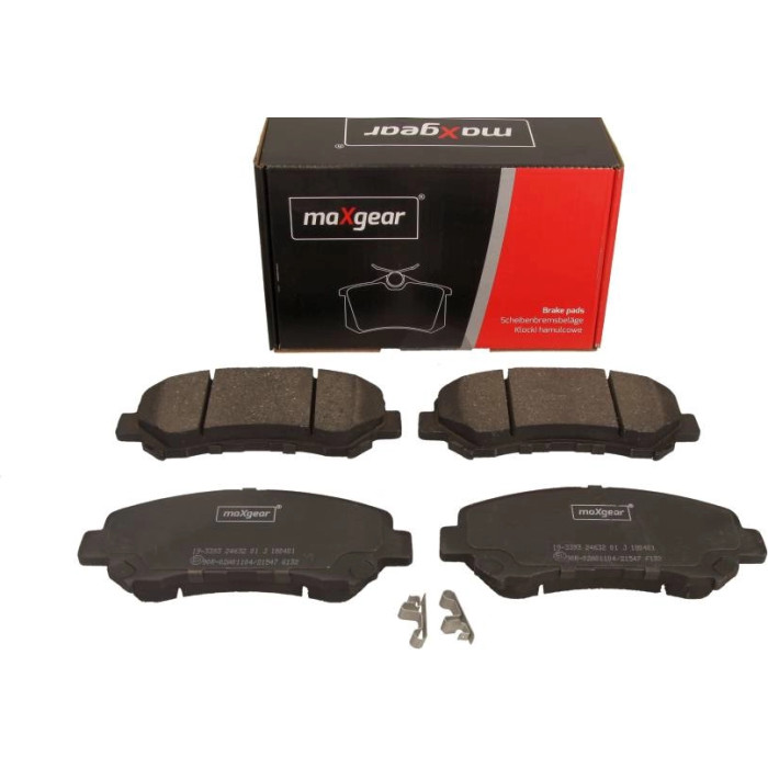 MAXGEAR Bremsbelagsatz 19-3393 Nissan Qashqai/X-Trail 1,5-2,0 dCi 07 MAXGEAR Bremsbelagsatz 19-3393 Nissan Qashqai/X-Trail 1,5-2,0 dCi 07
