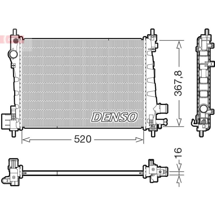 Denso Motorkühler DRM20127 Denso Motorkühler DRM20127